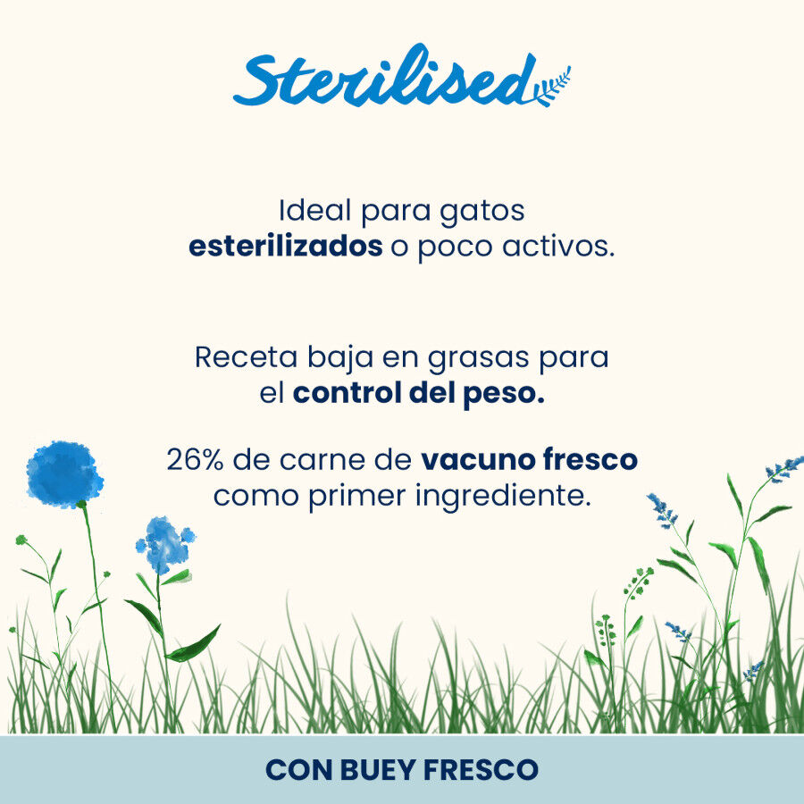 2 kg Almo Nature Sterilised de Ternera pienso  para gatos, , large Imagen numero 2